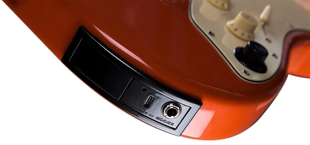 Mooer Gtrs P800 Pro Intelligent Guitar Hss Trem Rw - Fiesta Red - Midi-/Digital-/Modeling Gitarren - Variation 3