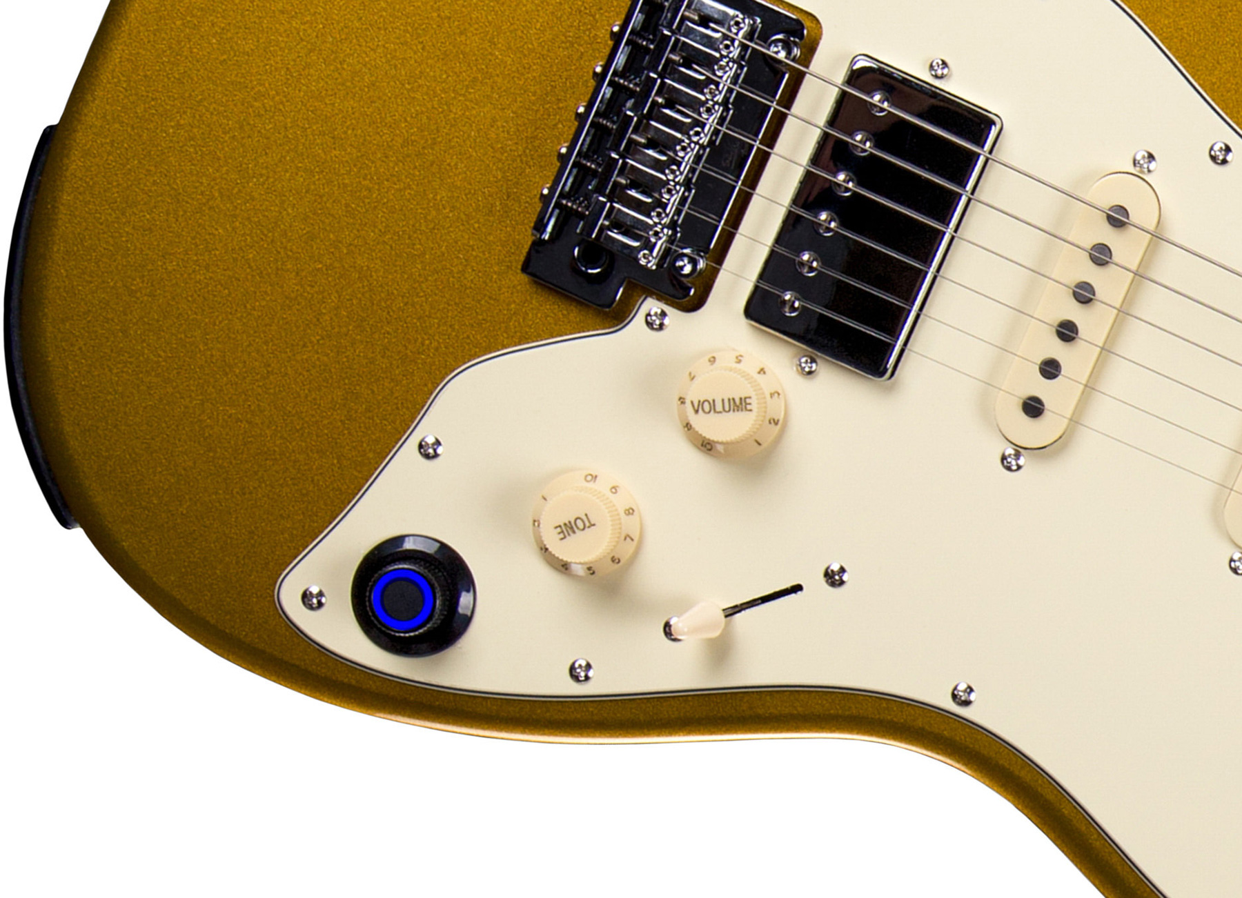 Mooer Gtrs S800 Hss Trem Rw - Gold - Midi-/Digital-/Modeling Gitarren - Variation 2