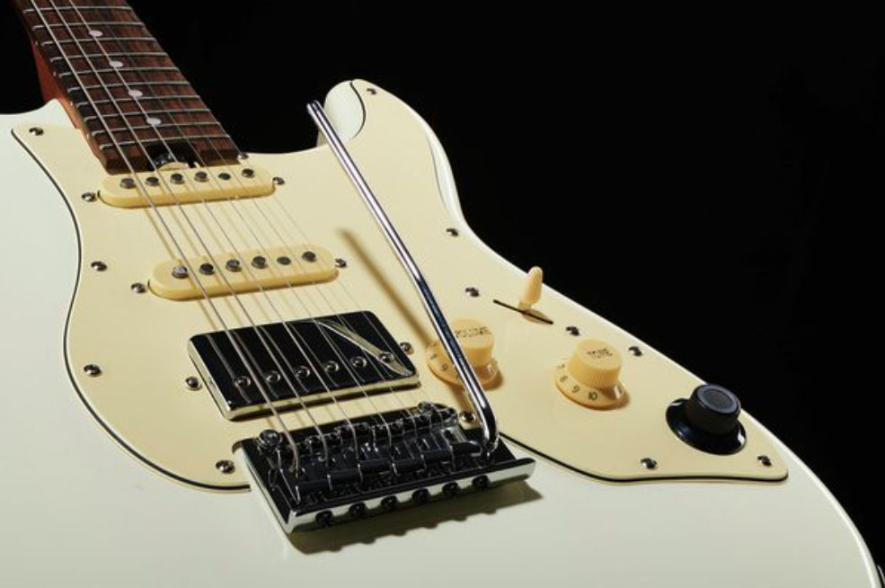 Mooer Gtrs S800 Hss Trem Rw - Vintage White - Midi-/Digital-/Modeling Gitarren - Variation 3