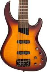 Solidbody e-bass Mtd Kingston Saragota Deluxe KSDX5LA 5-String - Cherry burst