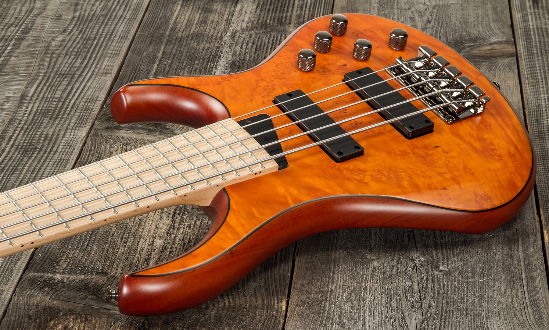 Mtd Kz5mp-sa Kingston 5c Active Mn - Satin Amber - Solidbody E-bass - Variation 2