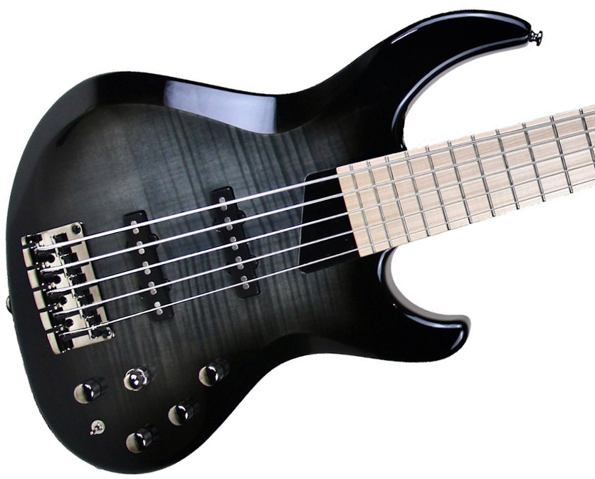 Mtd Saragota Deluxe Ksdx5mn-bbt Kingston 5c Active Mn - Black Burst - Solidbody E-bass - Variation 1