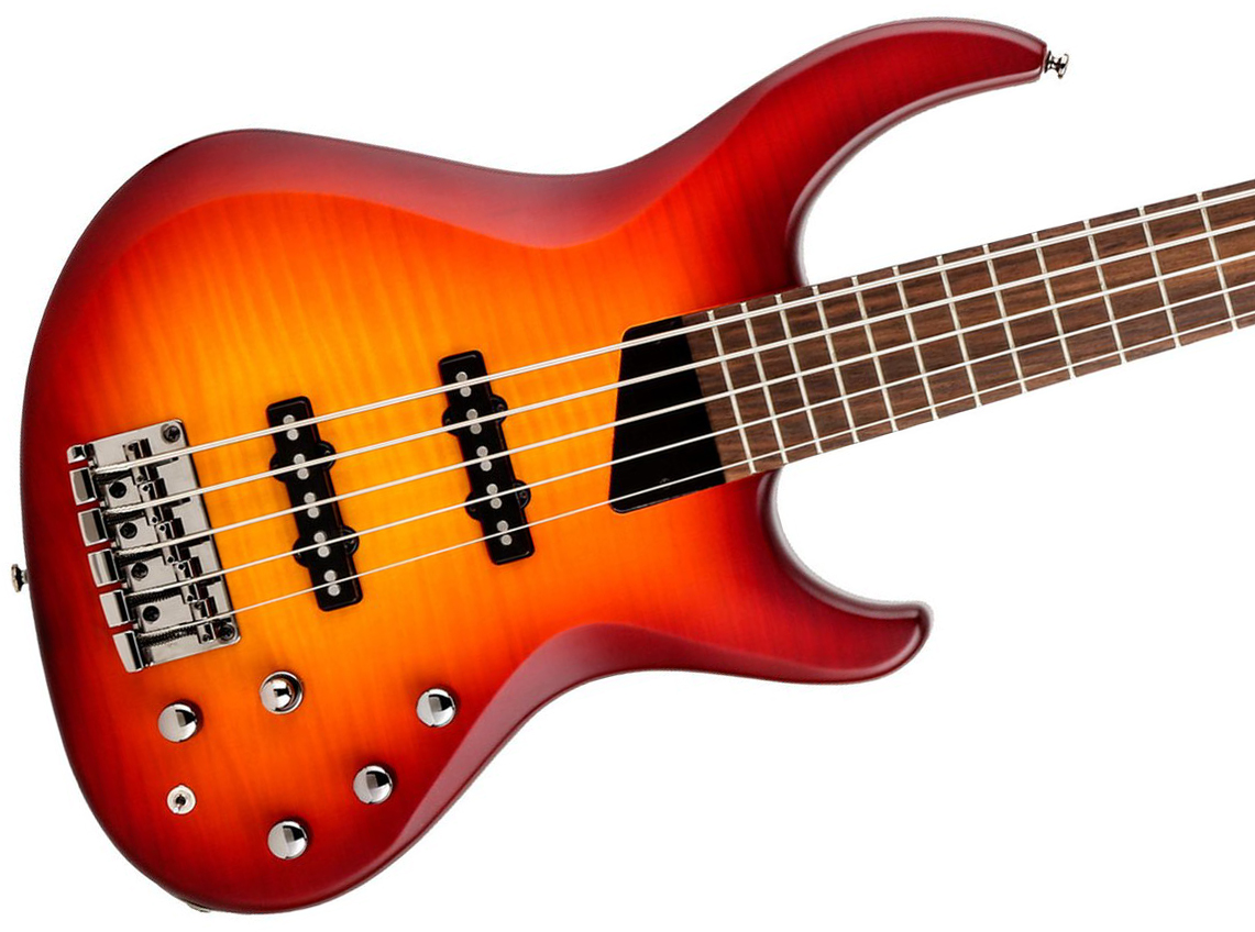 Mtd Saragota Deluxe Ksdx5mn-dcb Kingston 5c Active Lau - Deep Cherry Burst - Solidbody E-bass - Variation 1