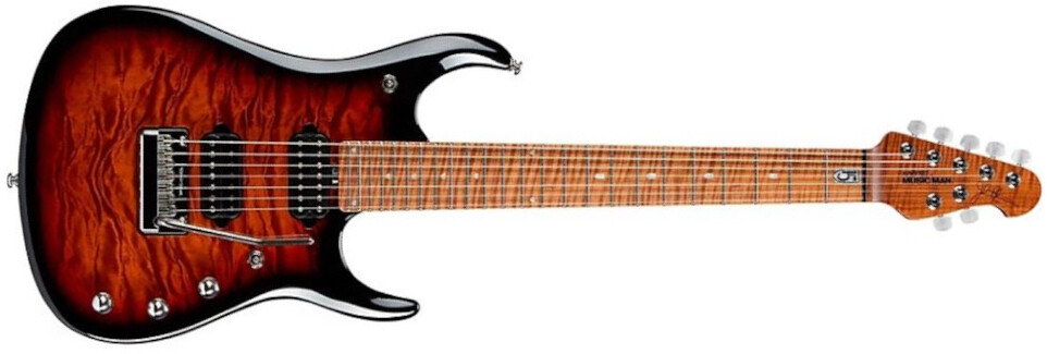 Music Man John Petrucci Jp15 Signature 2h Dimarzio Piezo Trem Mn +housse - Tiger Eye Quilt Top - E-Gitarre aus Metall - Main picture