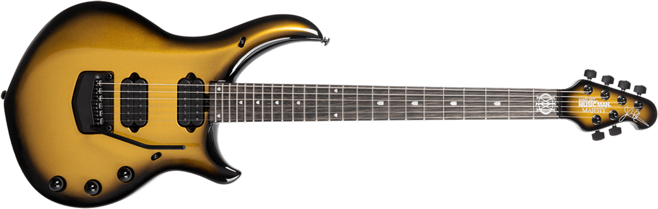 Music Man John Petrucci Majesty 6 Signature 2h Dimarzio Piezo Trem Eb +etui - Gold Eclipse - Signature-E-Gitarre - Main picture