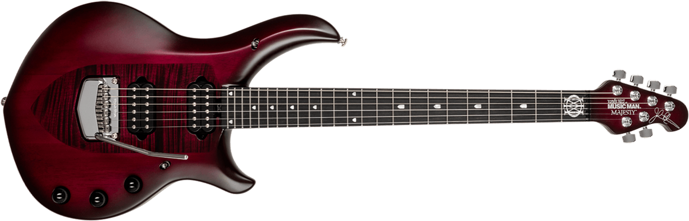 Music Man John Petrucci Majesty 6 Signature 2h Dimarzio Piezo Trem Eb +housse - Amaranth - Signature-E-Gitarre - Main picture