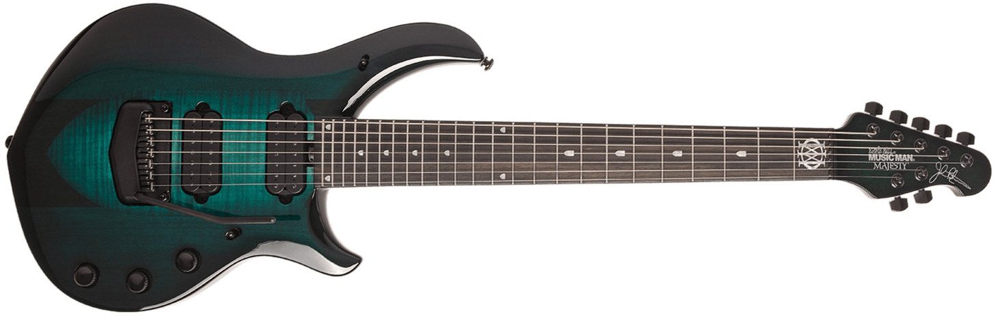 Music Man John Petrucci Majesty 7c Signature 2h Dimarzio Piezo Trem Eb - Enchanted Forest - 7-saitige E-Gitarre - Main picture