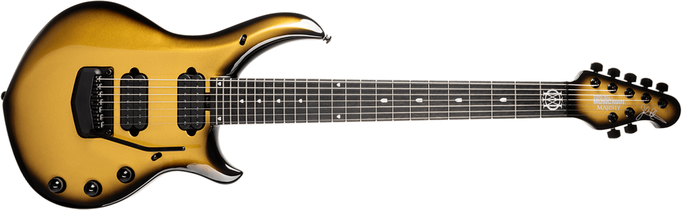 Music Man John Petrucci Majesty 7c Signature 2h Dimarzio Piezo Trem Eb +etui - Gold Eclipse - Signature-E-Gitarre - Main picture