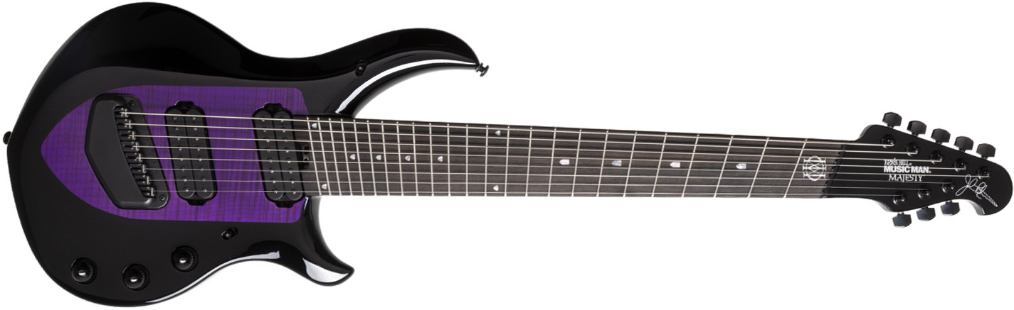 Music Man John Petrucci Majesty 8c Signature 2h Dimarzio Piezo Ht Eb - Wisteria Blossom - 8- und 9-saitige E-Gitarre - Main picture