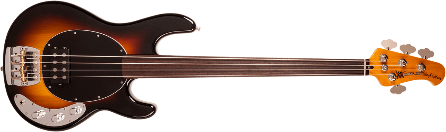 Music Man Pino Palladino Stingray Bass Fretless Signature Active Rw - '79 Burst - Solidbody E-bass - Main picture