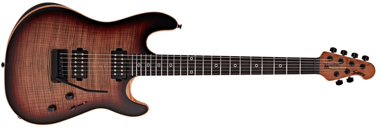 Music Man Rabea Massad Sabre Signature 2h Trem Eb - Vileblood Burst - Signature-E-Gitarre - Main picture