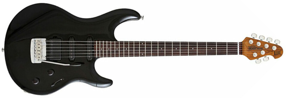 Music Man Steve Lukather Luke 3 Hss - Black - E-Gitarre in Str-Form - Main picture