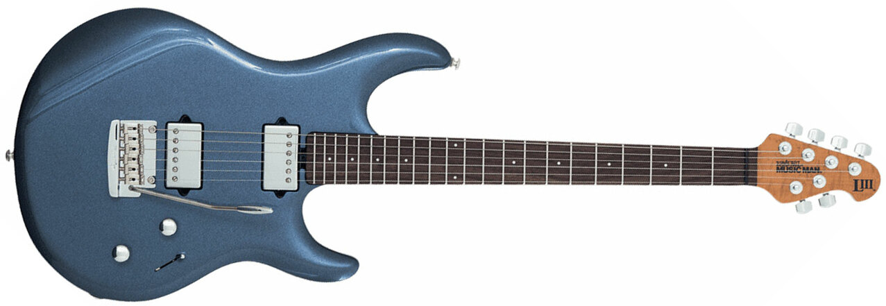 Music Man Steve Lukather Luke Iii 3 Hh Signature Trem Rw - Bodhi Blue - E-Gitarre in Str-Form - Main picture