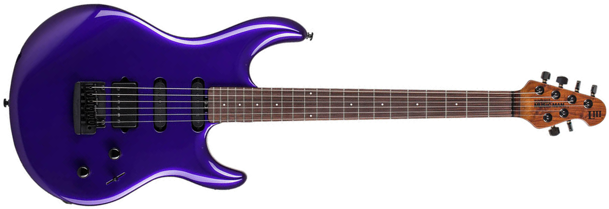 Music Man Steve Lukather Luke Iii 3 Hss Signature Trem Rw - Firemist Purple - E-Gitarre in Str-Form - Main picture