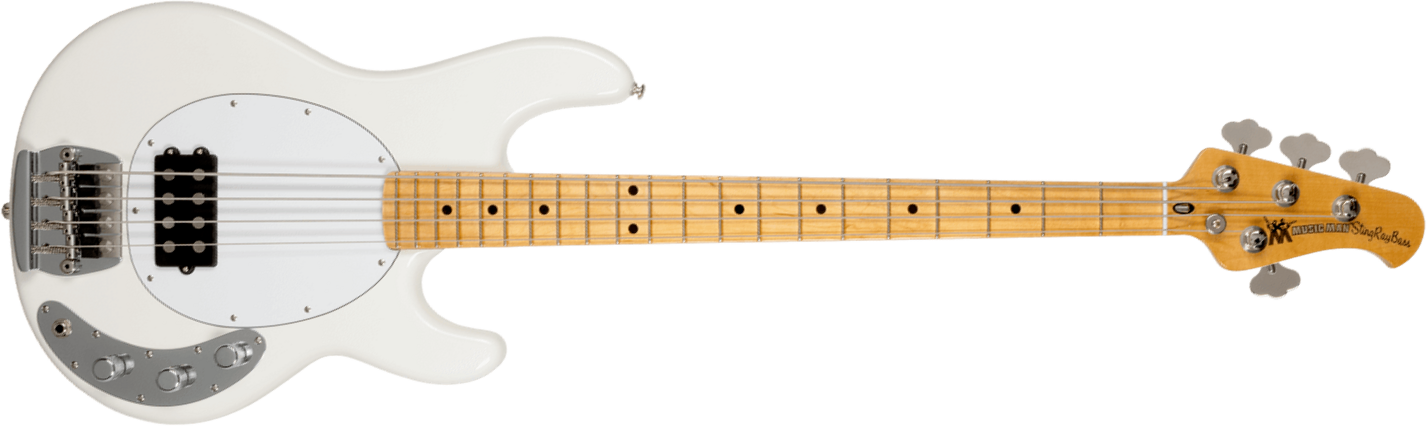 Music Man Stingray Retro 70s Usa Active Mn - White - Solidbody E-bass - Main picture