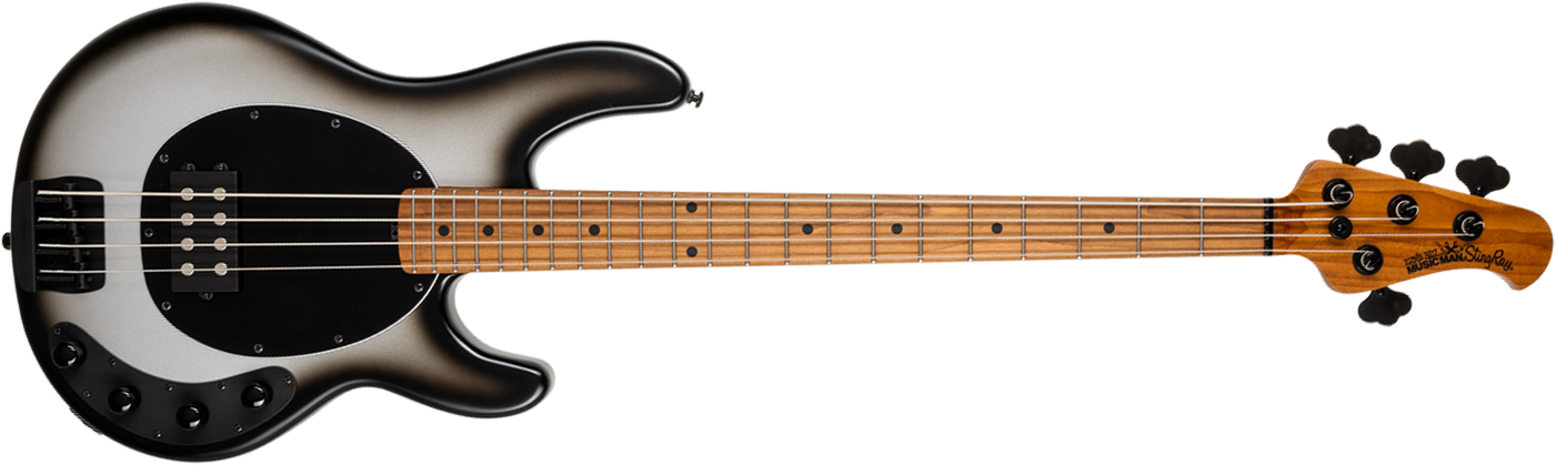 Music Man Stingray Special H Active Mn +housse - Black Rock - Solidbody E-bass - Main picture