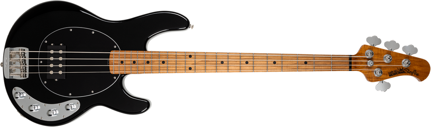 Music Man Stingray Special H Active Mn +housse - Black - Solidbody E-bass - Main picture