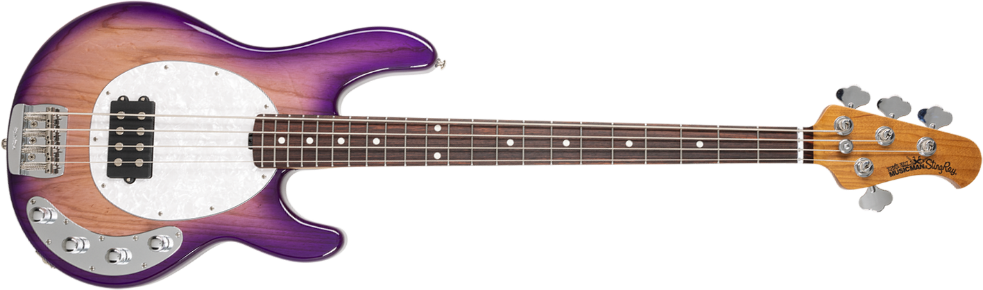 Music Man Stingray Special H Active Rw +etui - Purple Sunset - Solidbody E-bass - Main picture