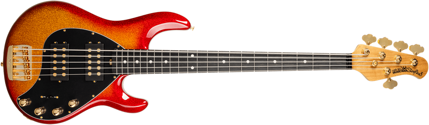 Music Man Stingray Special Hh 5c Active Eb +housse - Cherry Punch - Solidbody E-bass - Main picture