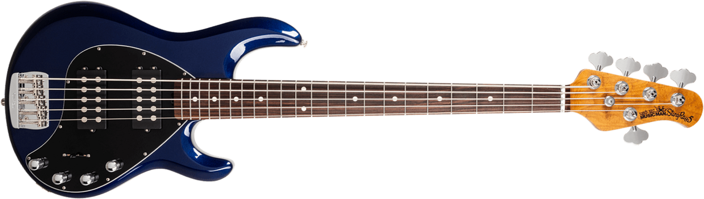 Music Man Stingray Special Hh 5c Active Rw +housse - Butane Blue - Solidbody E-bass - Main picture