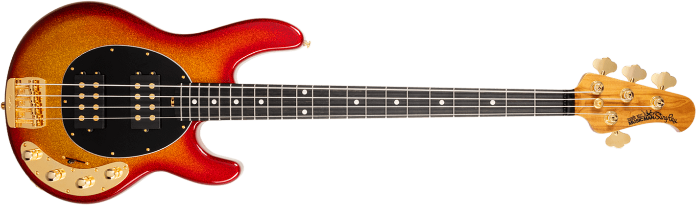 Music Man Stingray Special Hh Active Eb +housse - Cherry Punch - Solidbody E-bass - Main picture