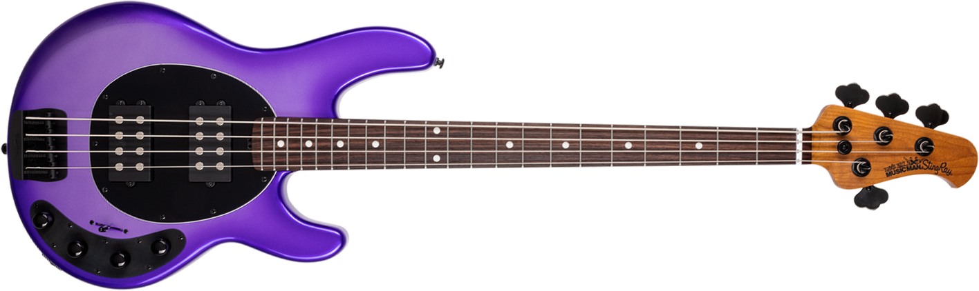 Music Man Stingray Special Hh Active Eb +housse - Grape Crush - Solidbody E-bass - Main picture