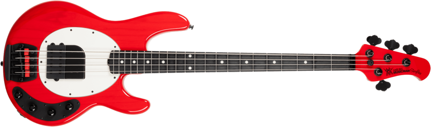 Music Man Tim Commerford Stingray Bass Active Signature Eb - Caliper Red - Solidbody E-bass - Main picture