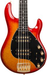 Solidbody e-bass Music man StingRay Special HH 5-String +Gig Bag - Cherry Punch