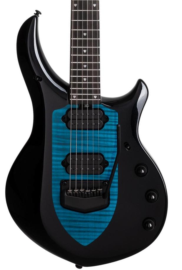 E-gitarre aus metall Music man John Petrucci Majesty 6 +Gig Bag - Okelani blue