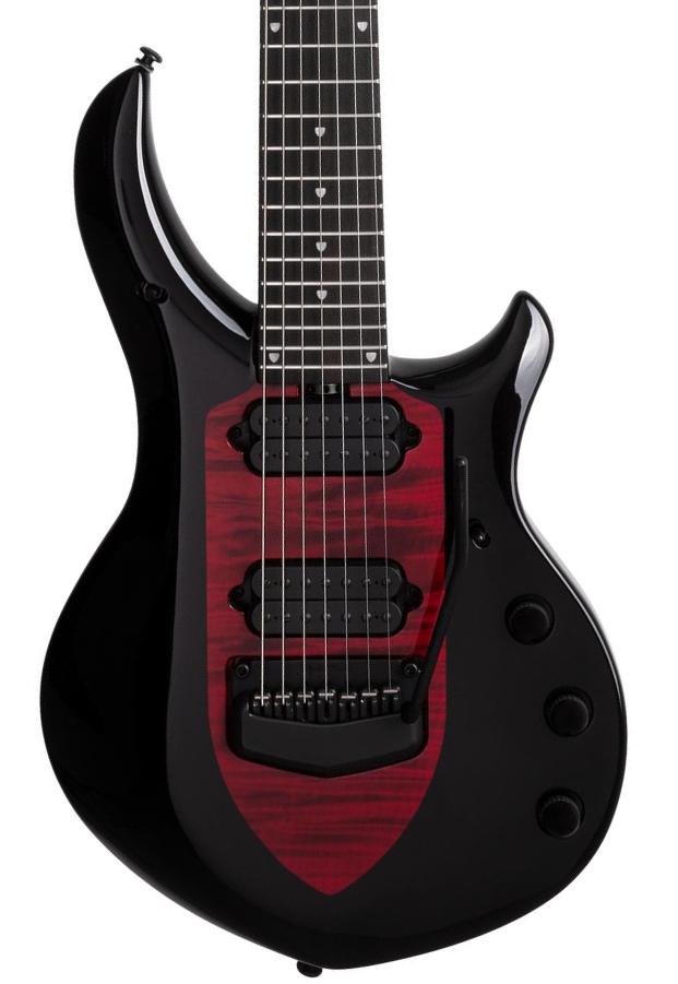 Signature-e-gitarre Music man John Petrucci Majesty 7 +Gig Bag - Sanguine red