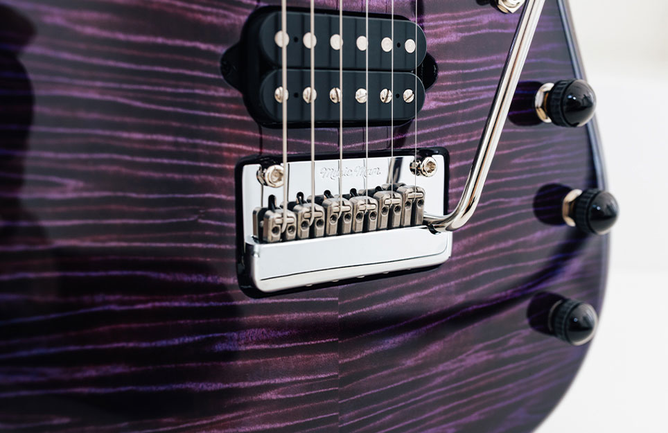 Music Man John Petrucci Jp15 Signature 2h Dimarzio Piezo Trem Mn +housse - Purple Nebula Flame Top - E-Gitarre aus Metall - Variation 3
