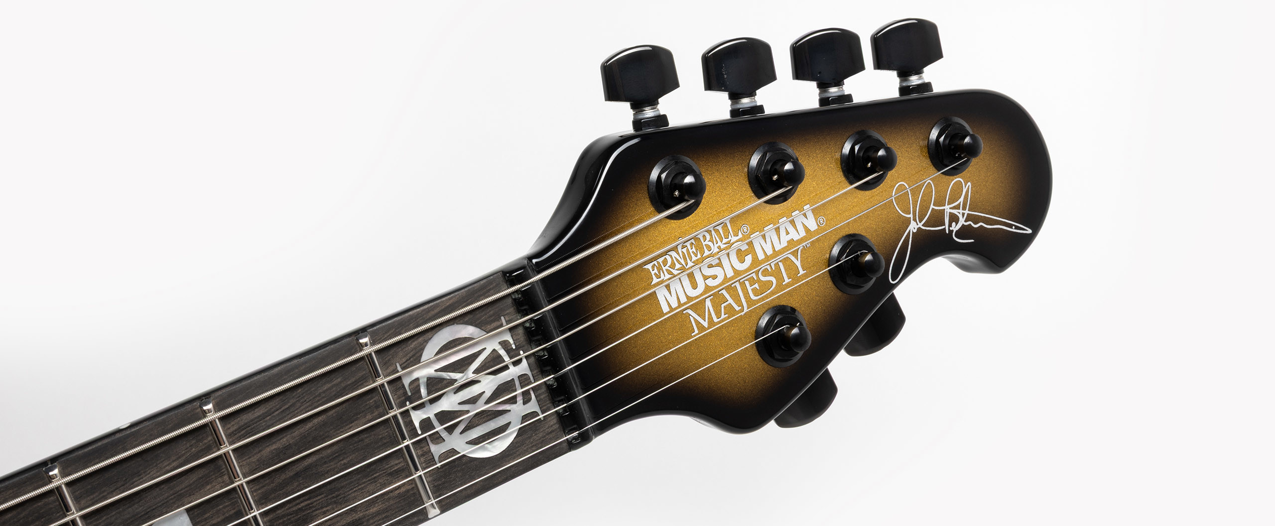 Music Man John Petrucci Majesty 6 Signature 2h Dimarzio Piezo Trem Eb +etui - Gold Eclipse - Signature-E-Gitarre - Variation 6
