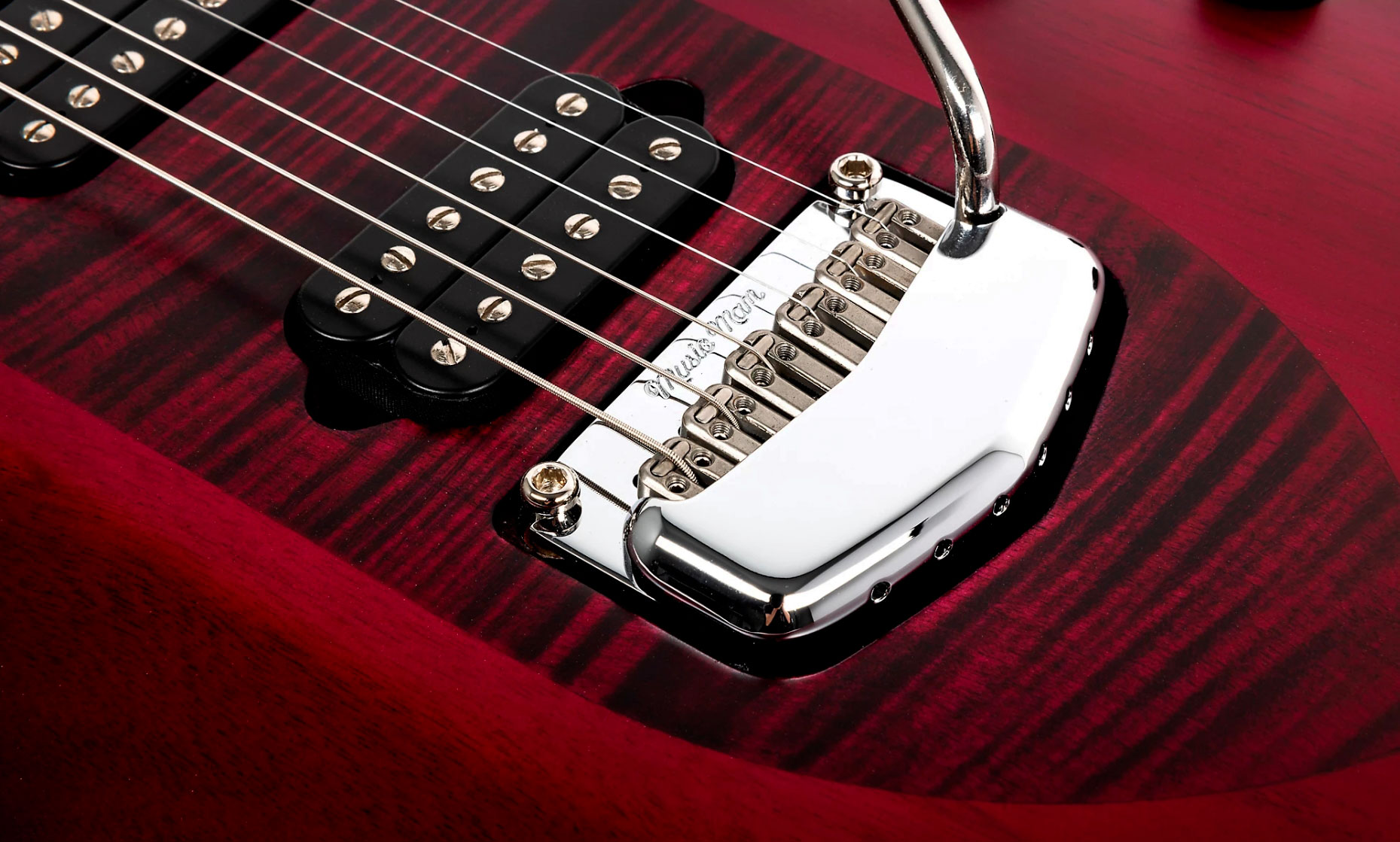 Music Man John Petrucci Majesty 6 Signature 2h Dimarzio Piezo Trem Eb +housse - Amaranth - Signature-E-Gitarre - Variation 3