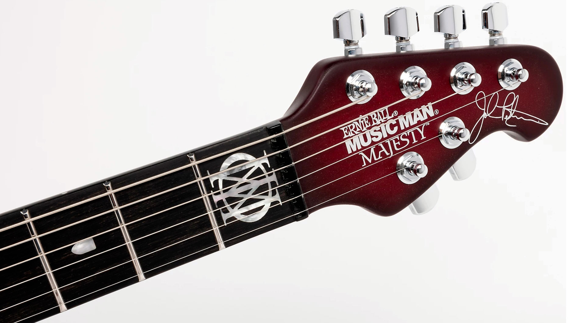 Music Man John Petrucci Majesty 6 Signature 2h Dimarzio Piezo Trem Eb +housse - Amaranth - Signature-E-Gitarre - Variation 4