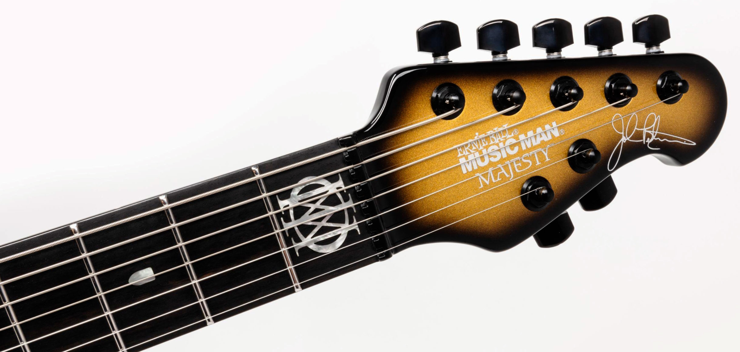 Music Man John Petrucci Majesty 7c Signature 2h Dimarzio Piezo Trem Eb +etui - Gold Eclipse - Signature-E-Gitarre - Variation 8
