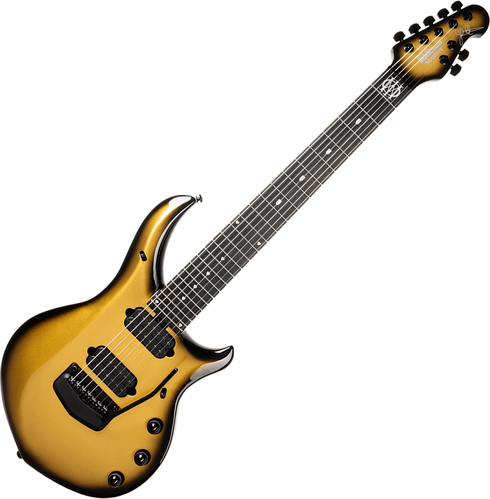 Music Man John Petrucci Majesty 7c Signature 2h Dimarzio Piezo Trem Eb +etui - Gold Eclipse - Signature-E-Gitarre - Variation 2