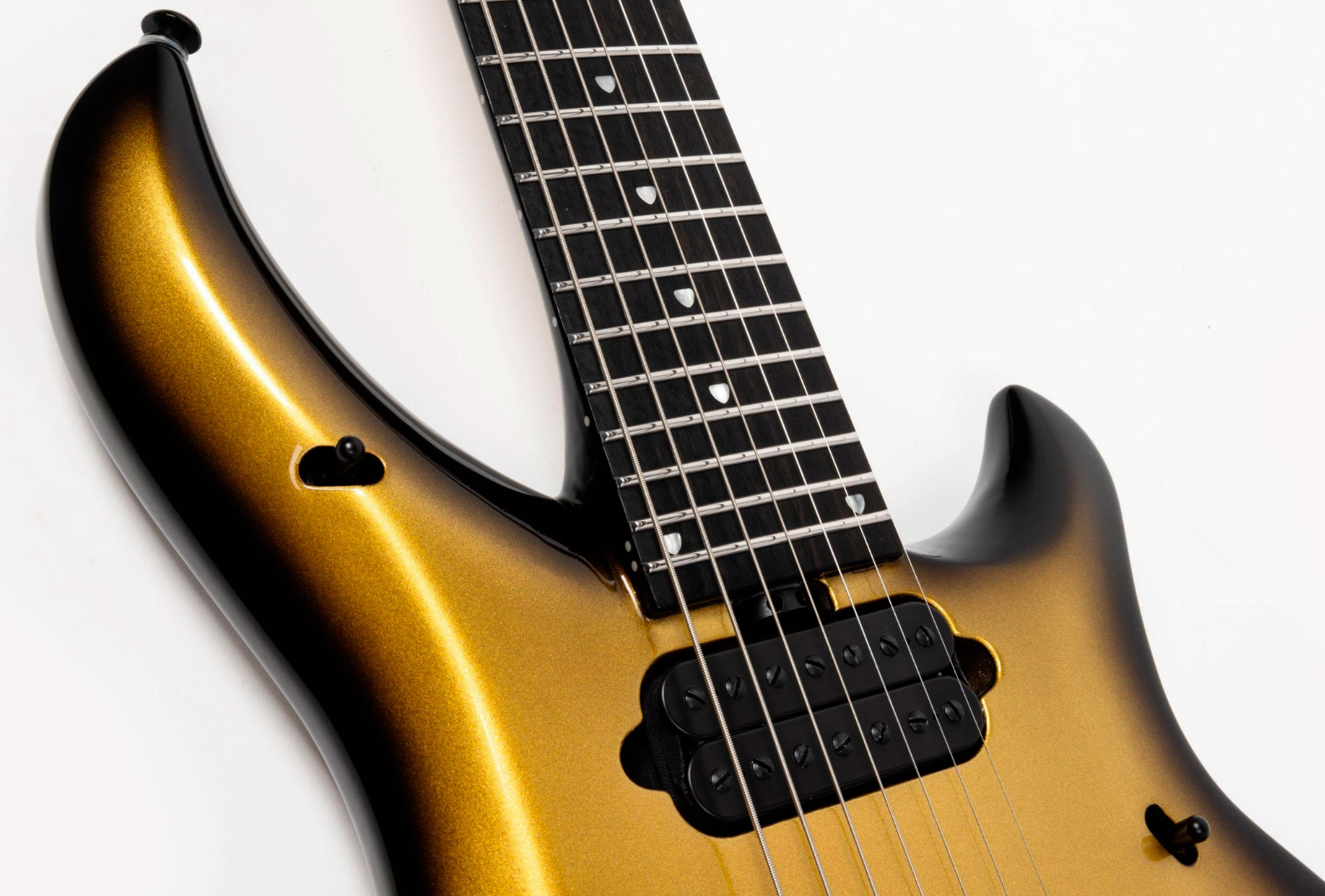 Music Man John Petrucci Majesty 7c Signature 2h Dimarzio Piezo Trem Eb +etui - Gold Eclipse - Signature-E-Gitarre - Variation 6