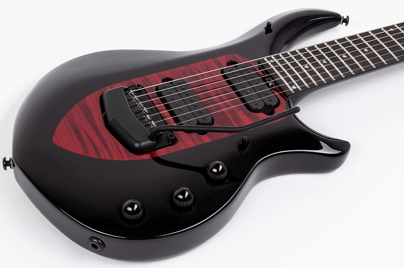 Music Man John Petrucci Majesty 7c Signature 2h Dimarzio Piezo Trem Eb +housse - Sanguine Red - Signature-E-Gitarre - Variation 2