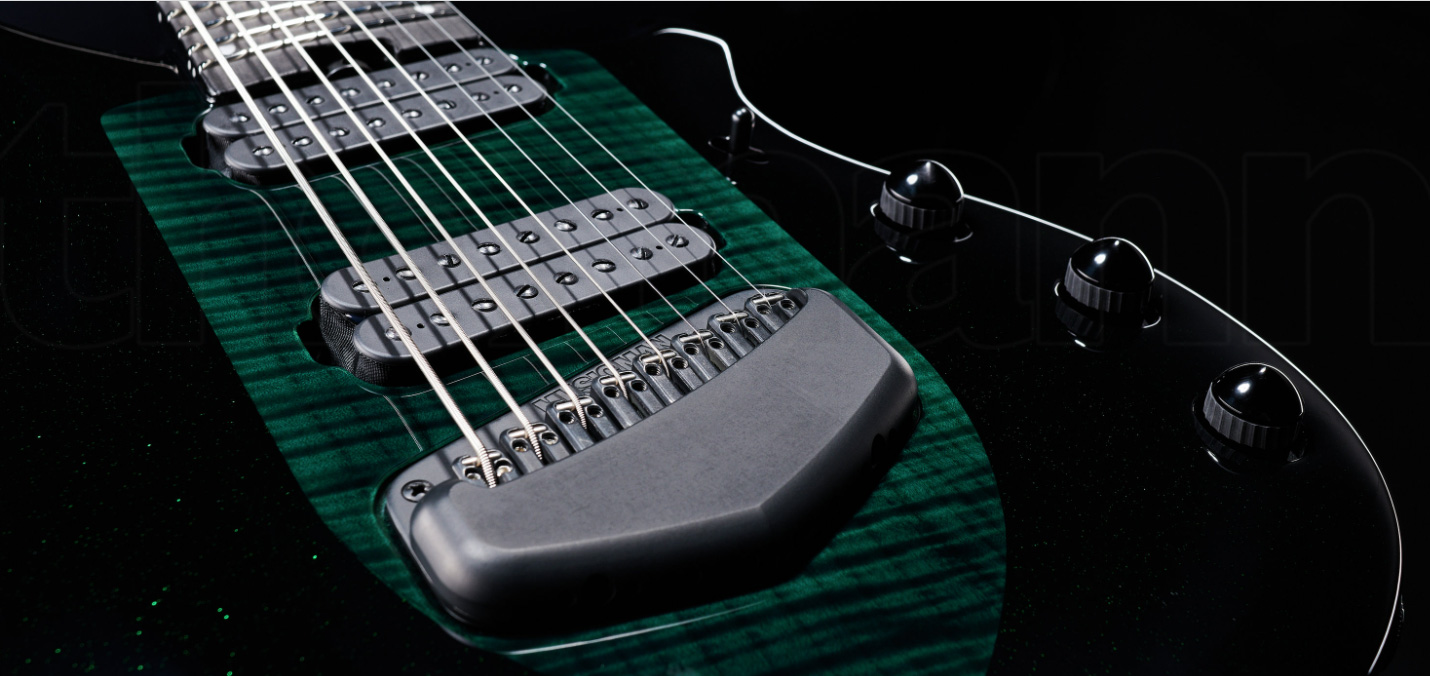 Music Man John Petrucci Majesty 8c Signature 2h Dimarzio Piezo Ht Eb - Emerald Sky - 8- und 9-saitige E-Gitarre - Variation 3