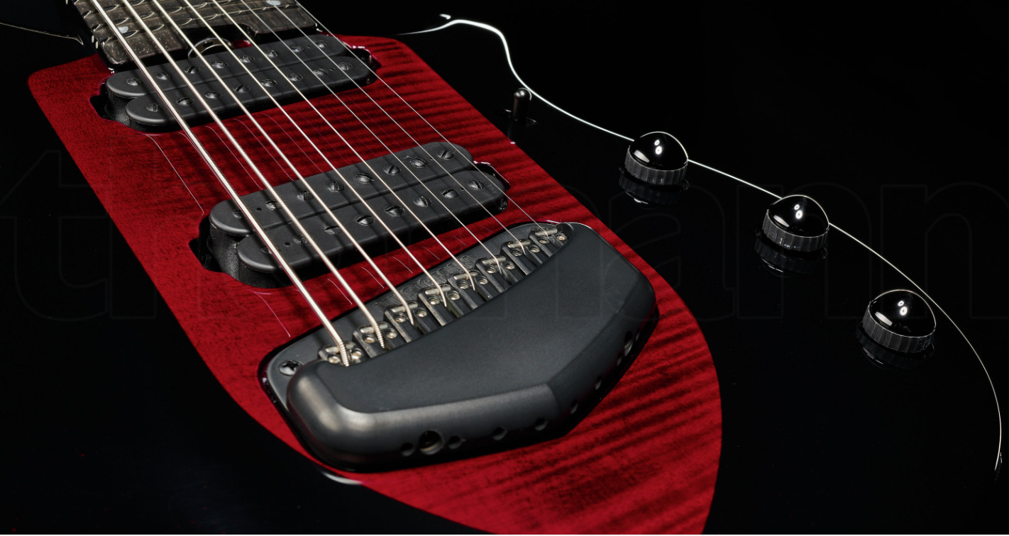 Music Man John Petrucci Majesty 8c Signature 2h Dimarzio Piezo Ht Eb - Sanguine Red - 8- und 9-saitige E-Gitarre - Variation 3