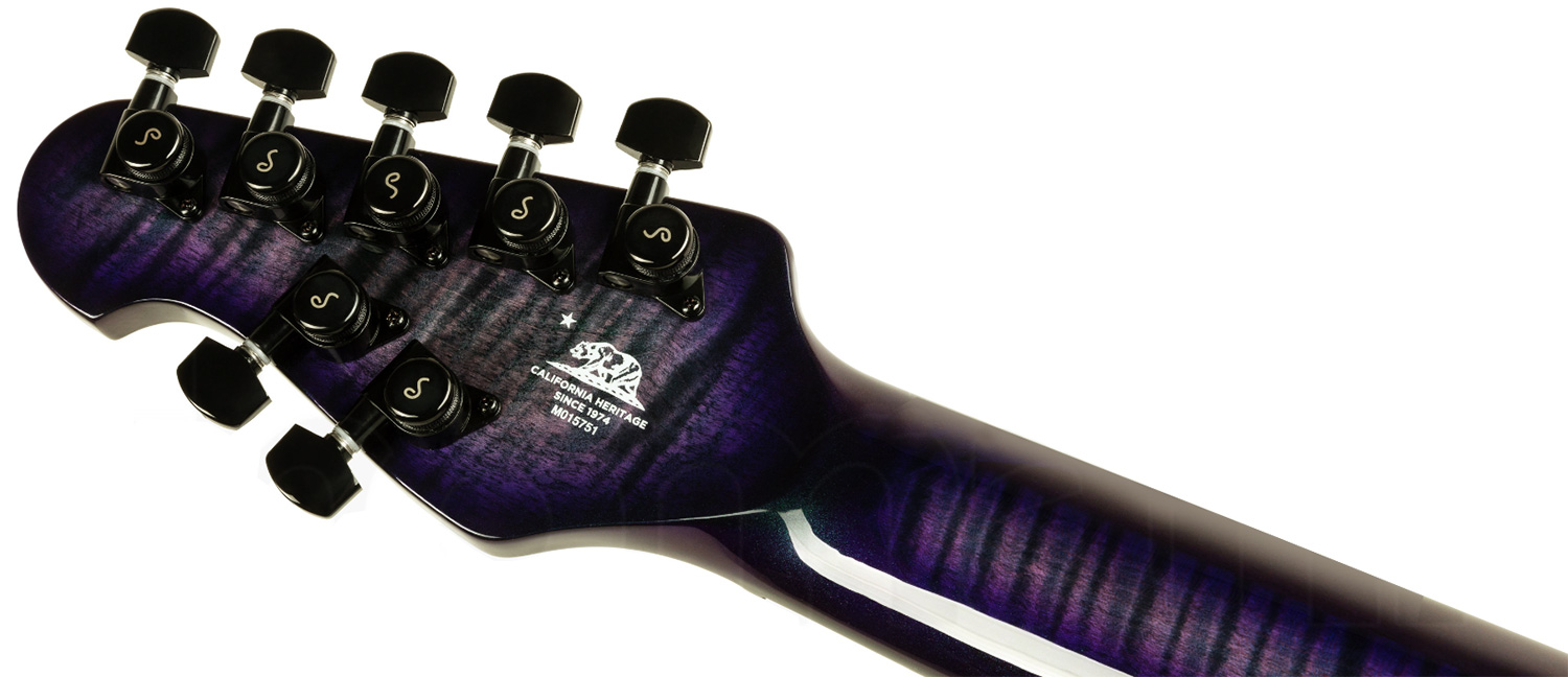 Music Man John Petrucci Majesty Maple Top 7 Signature 2h Dimarzio Piezo Trem Eb - Crystal Amethyst - 7-saitige E-Gitarre - Variation 5