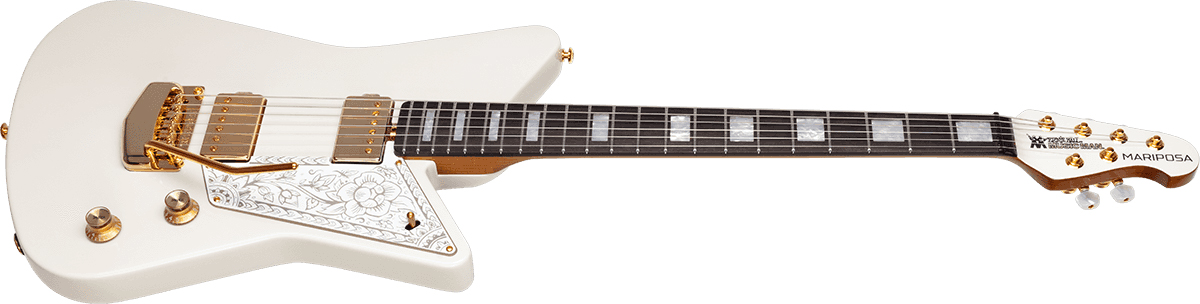Music Man Mariposa Hh Trem Eb - Imperial White - Signature-E-Gitarre - Variation 1