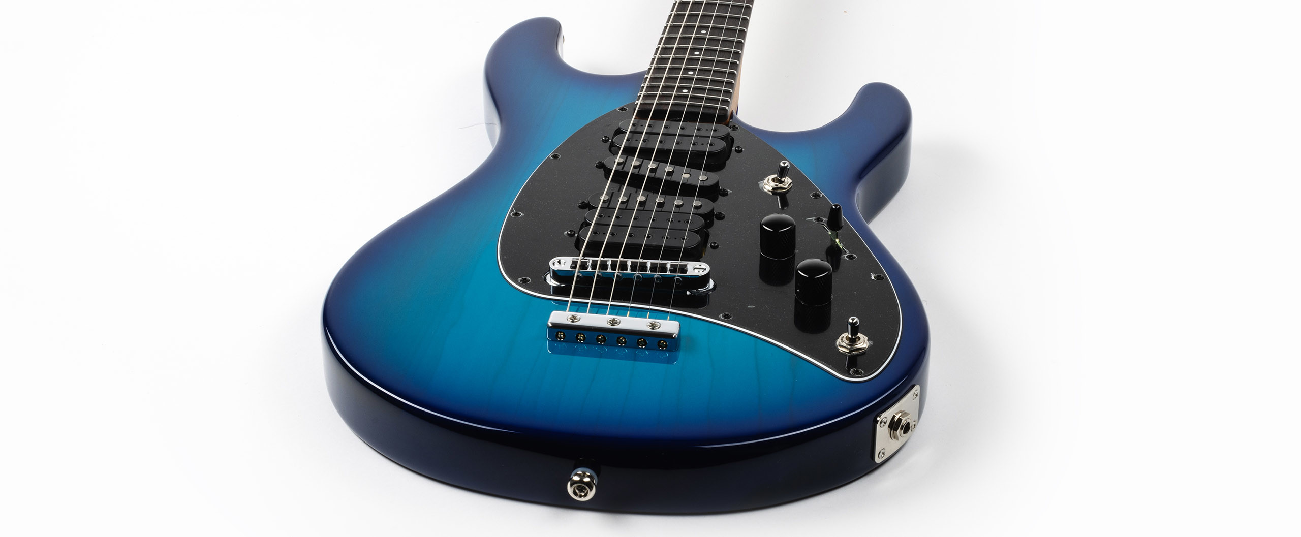Music Man Steve Morse Usa Hssh Ht Rw - Morse Blue Burst - E-Gitarre in Str-Form - Variation 1