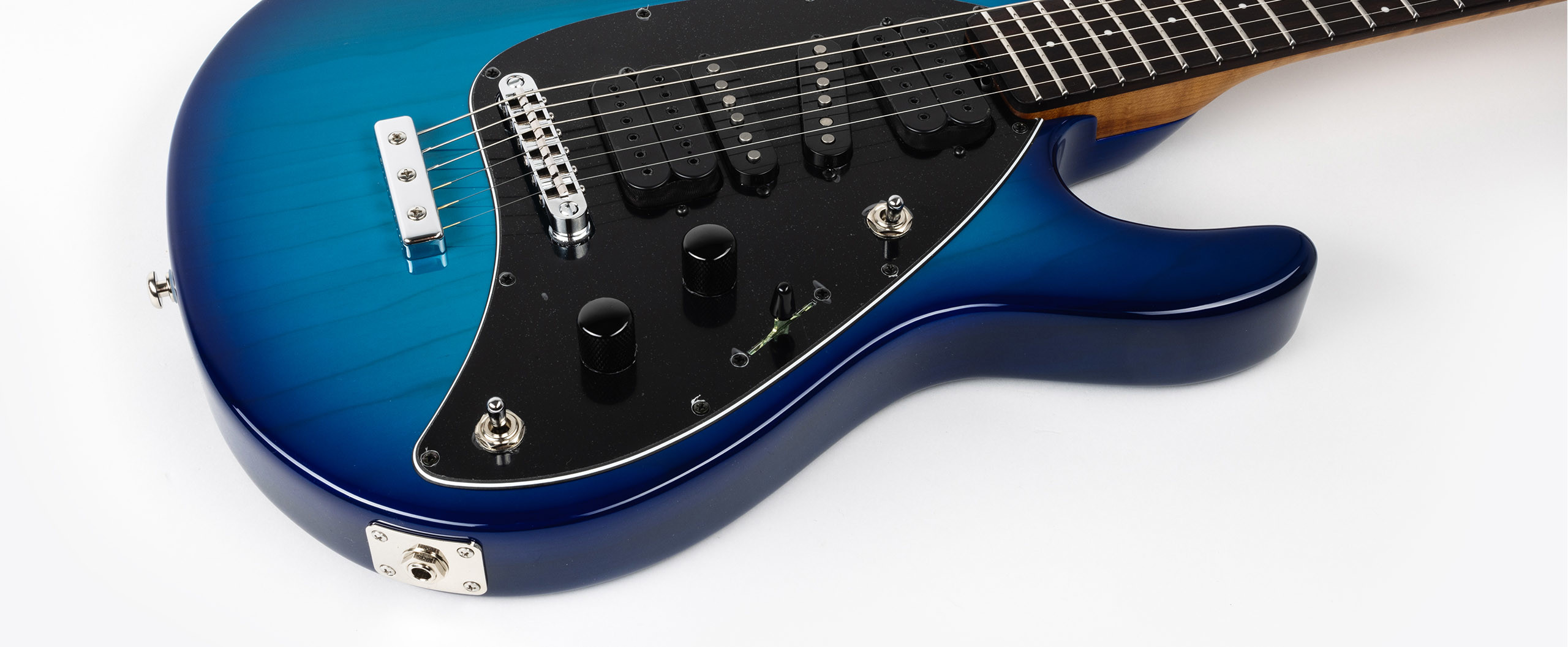 Music Man Steve Morse Usa Hssh Ht Rw - Morse Blue Burst - E-Gitarre in Str-Form - Variation 2
