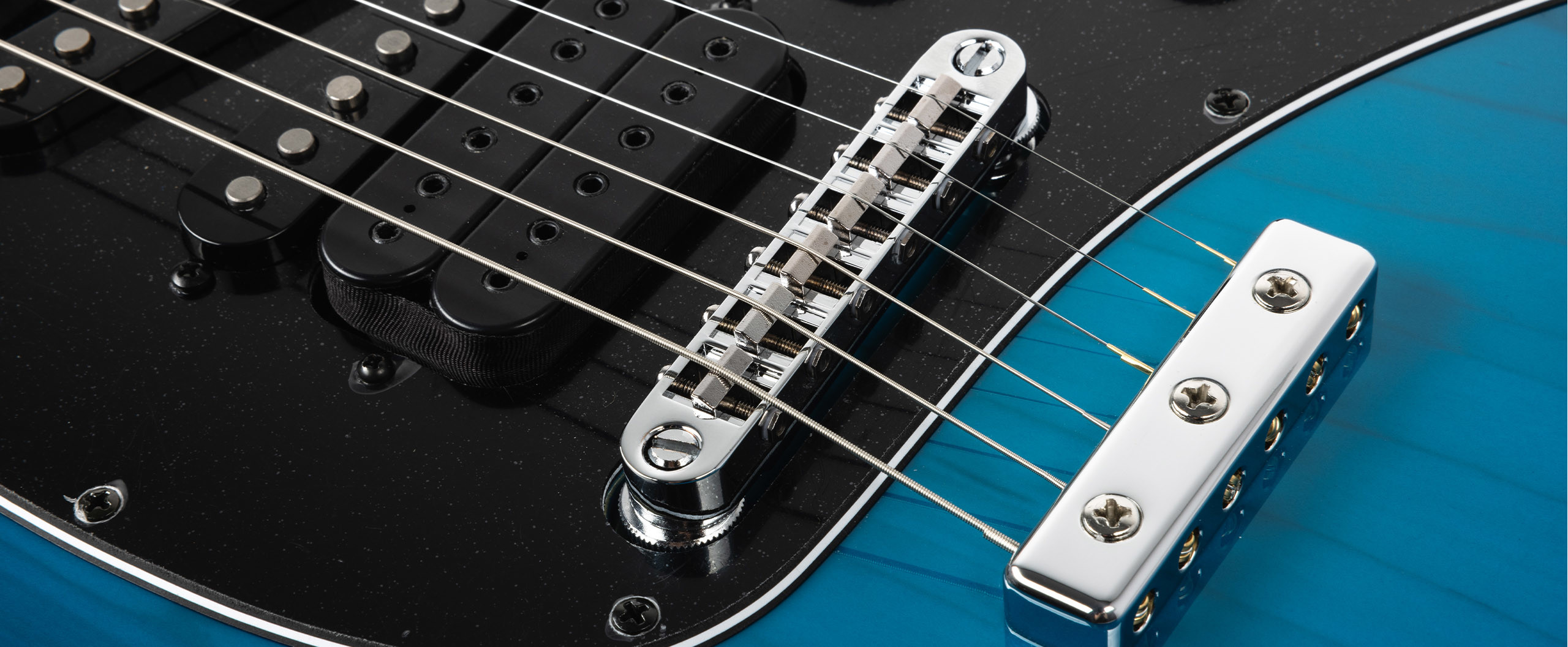Music Man Steve Morse Usa Hssh Ht Rw - Morse Blue Burst - E-Gitarre in Str-Form - Variation 4
