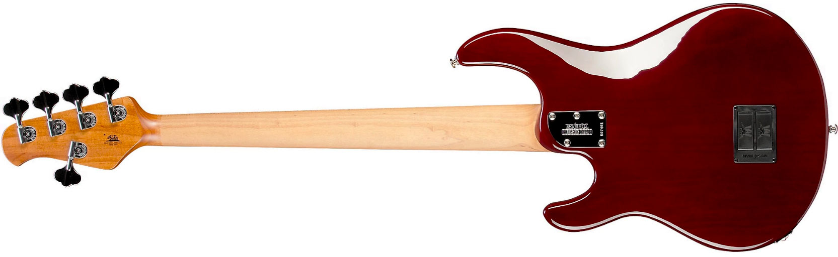 Music Man Stingray Special H 5c Active Mn +housse - Translucent Oxblood - Solidbody E-bass - Variation 1