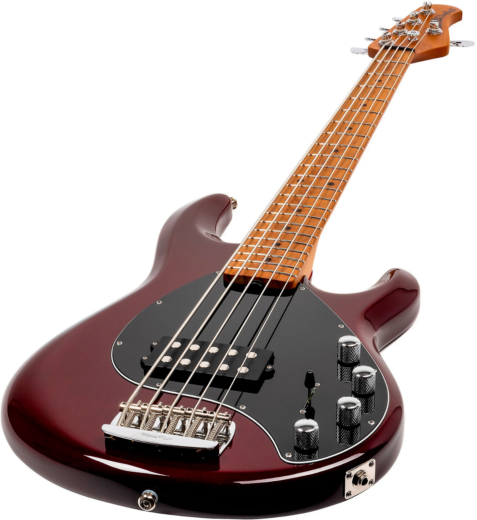 Music Man Stingray Special H 5c Active Mn +housse - Translucent Oxblood - Solidbody E-bass - Variation 2