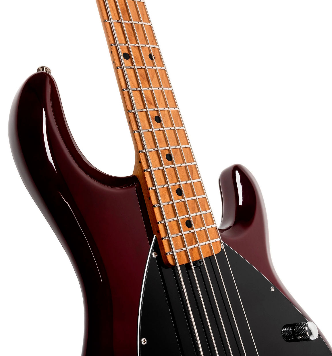 Music Man Stingray Special H 5c Active Mn +housse - Translucent Oxblood - Solidbody E-bass - Variation 3