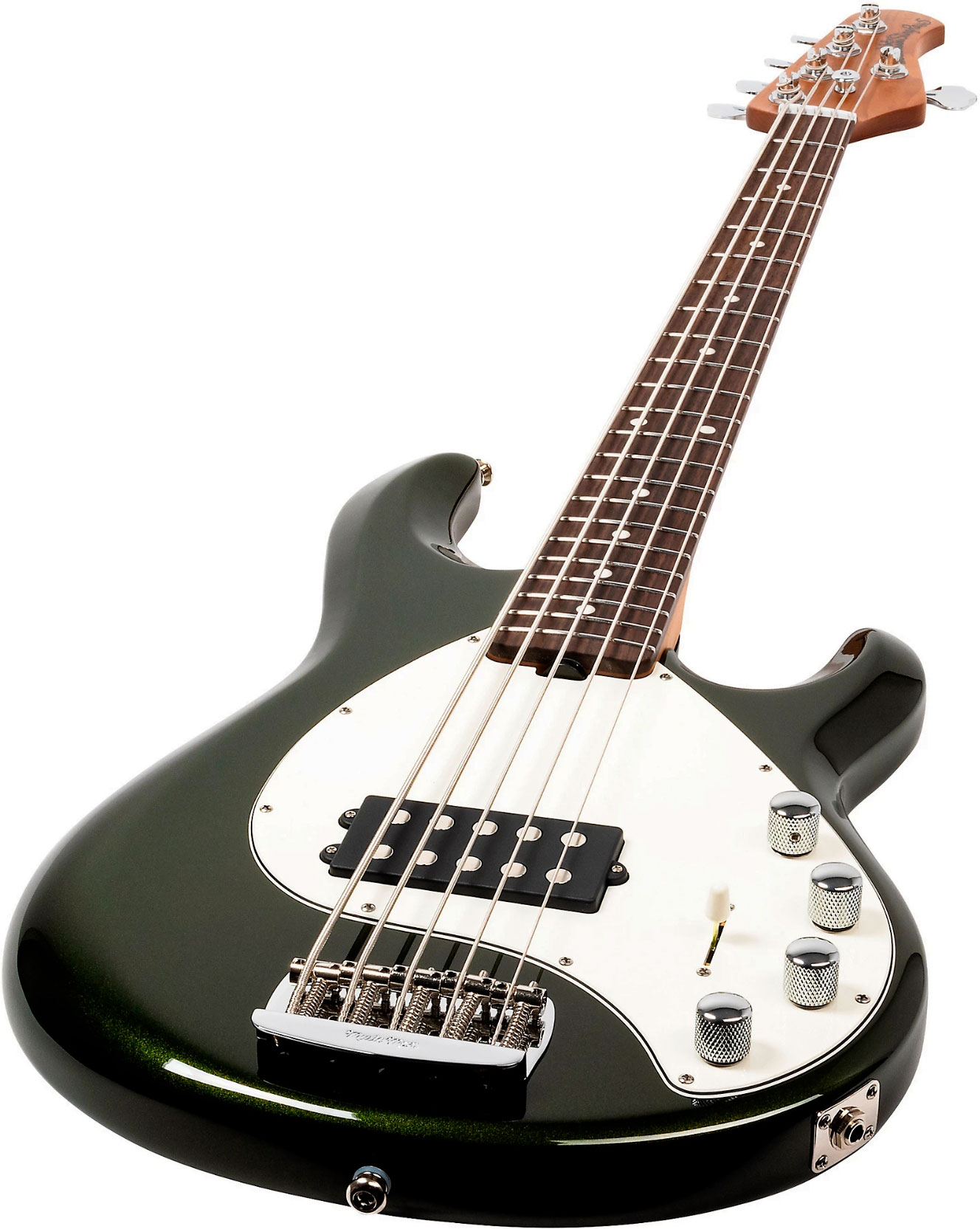 Music Man Stingray Special H 5c Active Rw +housse - Fallout Green - Solidbody E-bass - Variation 2