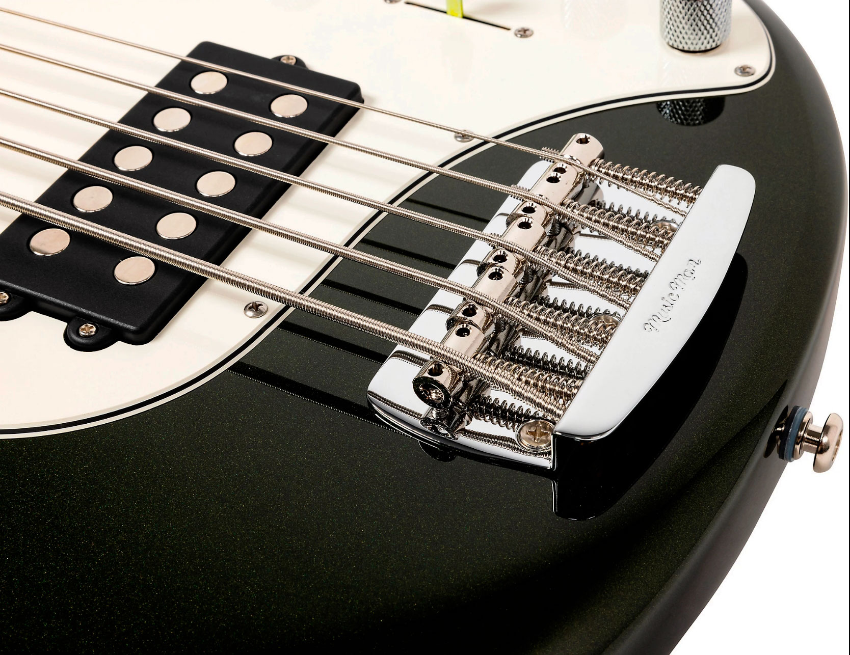 Music Man Stingray Special H 5c Active Rw +housse - Fallout Green - Solidbody E-bass - Variation 4